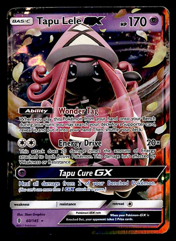 Tapu Lele GX Guardians Rising 60/145, NM Pokemon Card