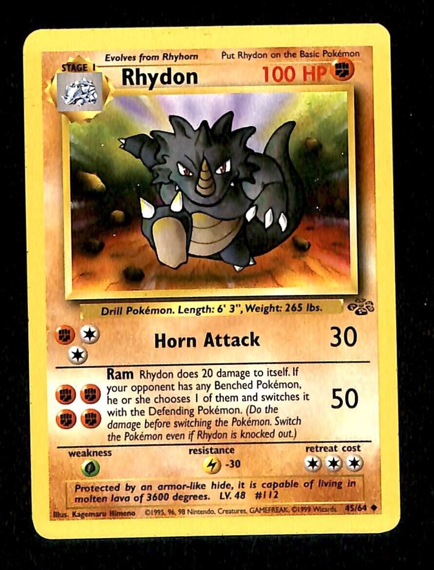 Rhydon Jungle EX, 45/64 Pokemon Card