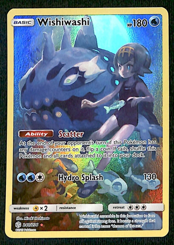 Wishiwashi Cosmic Eclipse 240/236, NM Pokemon Card