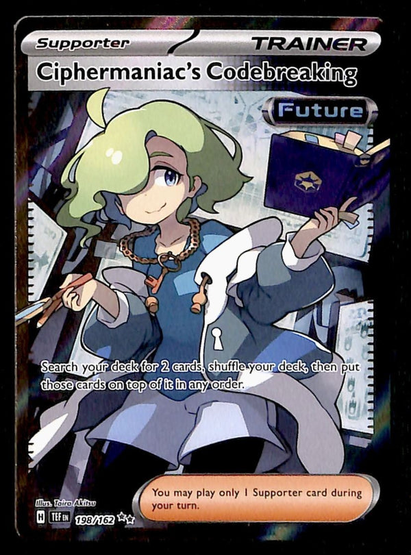 Ciphermaniac's Codebreaking Full Art Temporal Forces 198/162, NM Pokemon Card