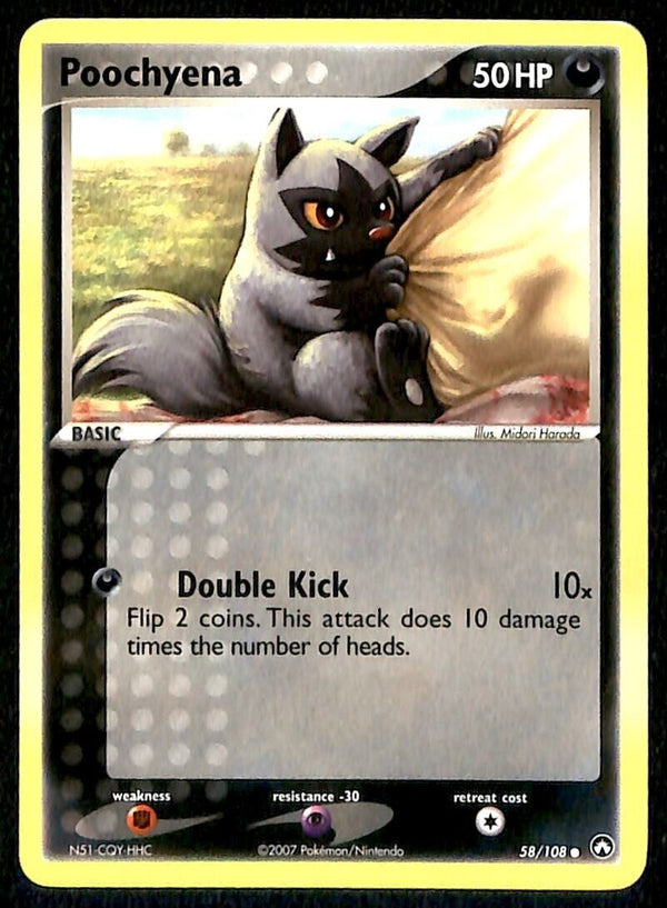 Poochyena Power Keepers EX, 58/108 Pokemon Card