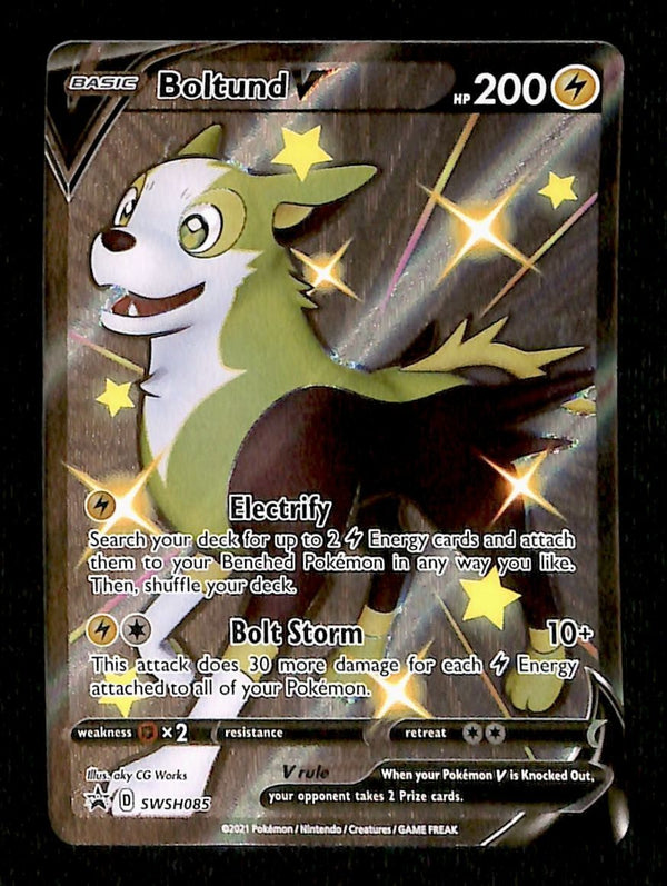 Boltund Shiny V Full Art Promo SWSH085, NM PokemonCard