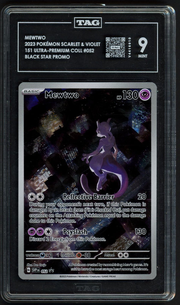 Mewtwo Illustration Promo SVP 052, TAG 9 Pokémon Card