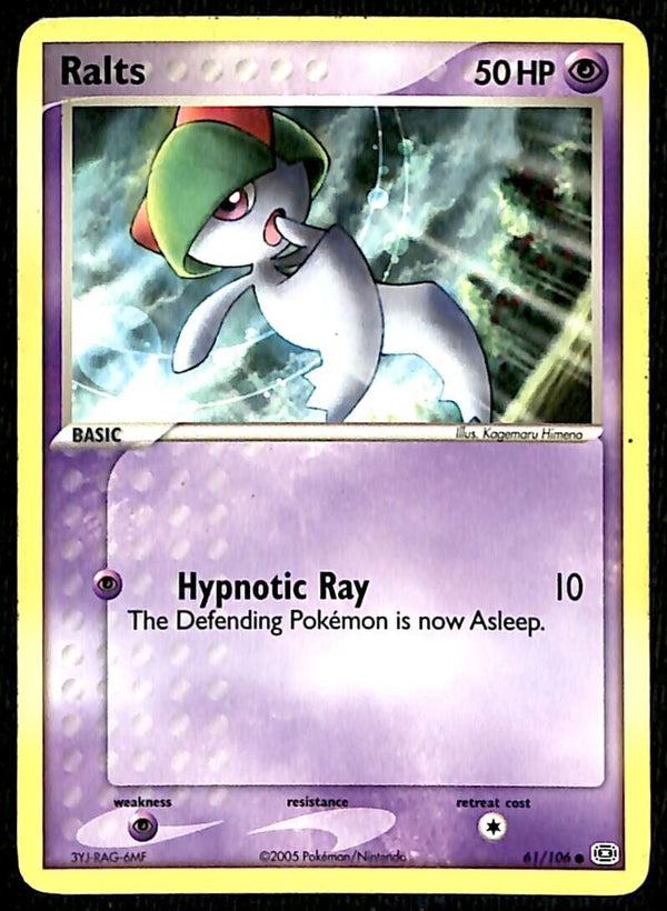 Ralts Emerald EX, 61/106 Pokemon Card