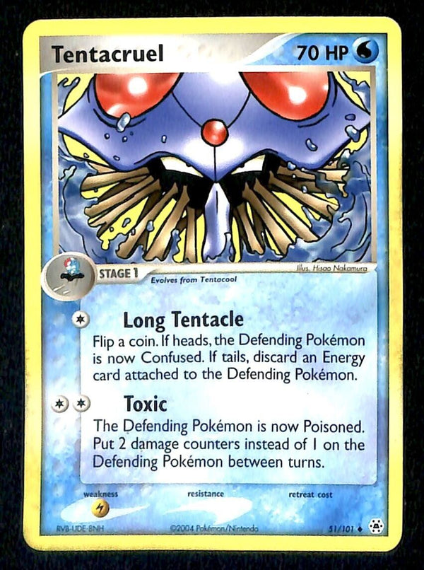 Tentacruel Hidden Legends NM, 51/101 Pokemon Card Tentacruel Hidden Legends NM, 51/101 Pokemon Card