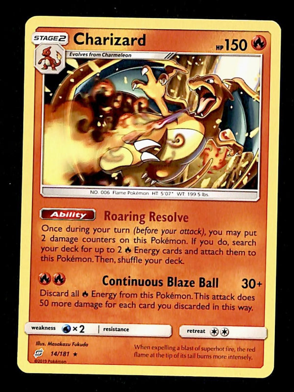 Charizard Team Up 14/181, NM Pokemon Card