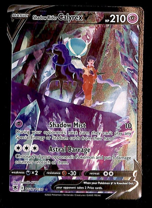 Shadow Rider Calyrex Trainer Gallery Astral Radiance TG17/TG30, NM Pokemon Card