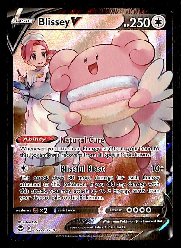 Blissey V Trainer Gallery Silver Tempest TG22/TG30, NM Pokemon Card