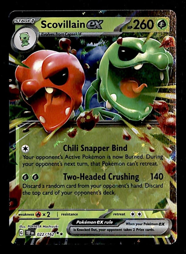 Scovillain ex Ultra Rare Temporal Forces 022/162, NM Pokemon Card Scovillain ex Ultra Rare Temporal Forces 022/162, NM Pokemon Card