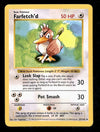 Farfetch'd Base Set Shadowless 1999 Unlimited Print EX, 27/102 Pokemon Card.