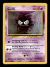 Gastly Base Set 1999 Unlimited Print LP, 50/102 Pokemon Card.