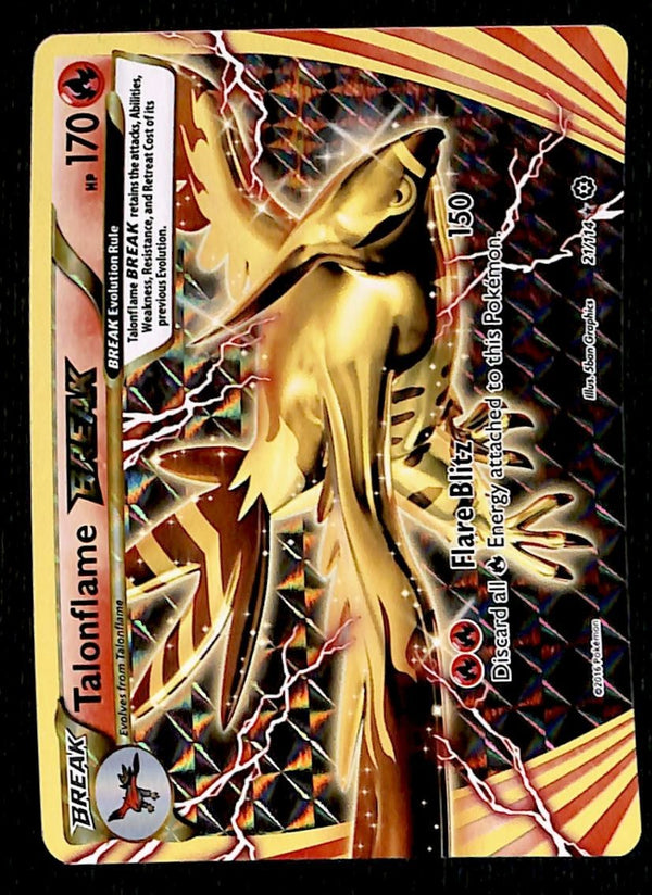 Talonflame Break Steam Siege 21/114, EX Pokemon Card