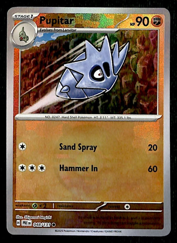 Pupitar Pokeball Prismatic Evoloutions 048/131, NM Pokemon Card