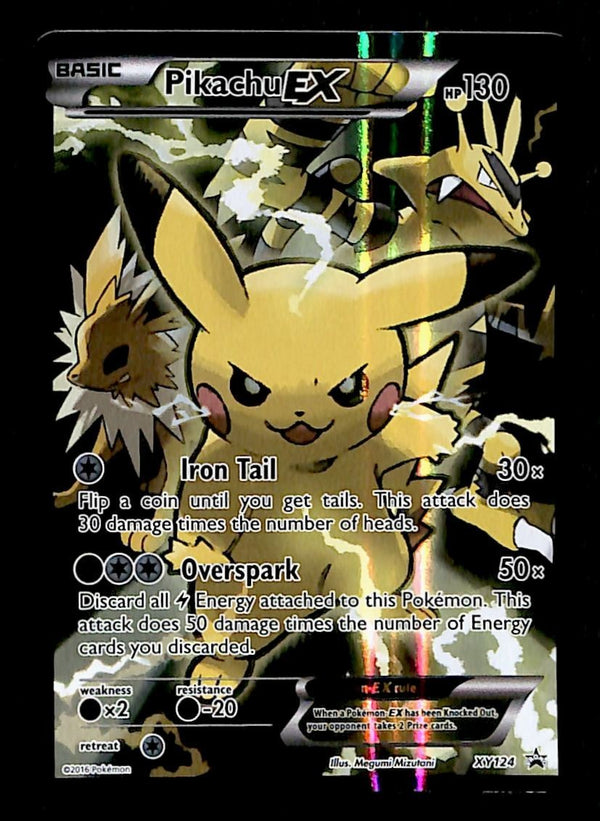 Pikachu EX Full Art Black Star Promo XY124, EX Pokemon Card Pikachu EX Full Art Black Star Promo XY124, EX Pokemon Card