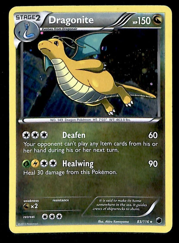 Dragonite Holo Plasma Freeze 83/116, EX Pokemon Card