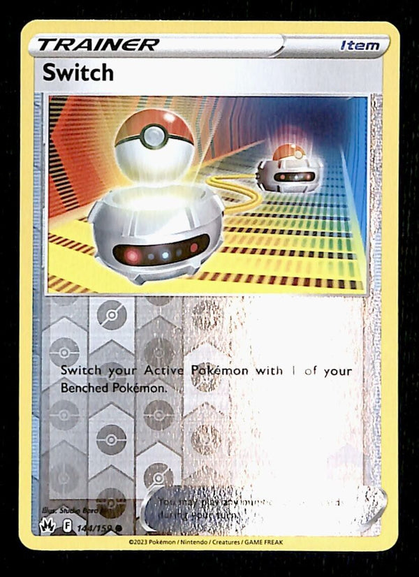 Switch Reverse Holo Crown Zenith  144/159, NM Pokemon Card