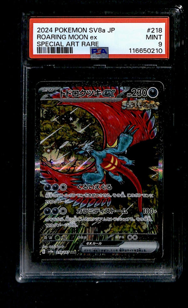 Roaring Moon ex Terastral Festival Japanese 085/069, PSA 9 Pokemon Card