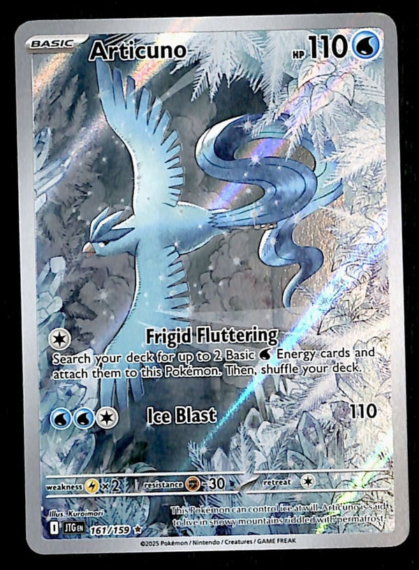 Articuno Illerstration Rare Journey Together 161/159, NM Pokemon Card