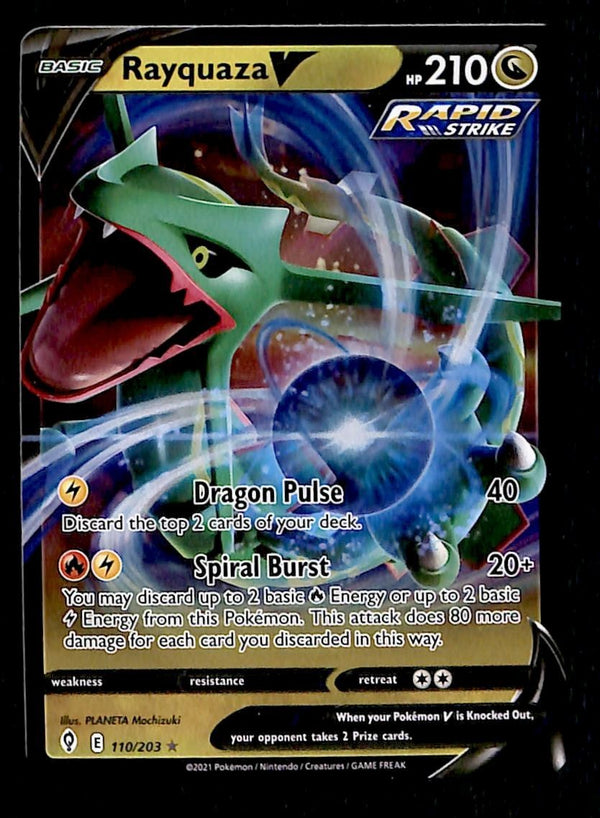 Rayquaza V Evolving Skies 110/203, NM Pokemon Card