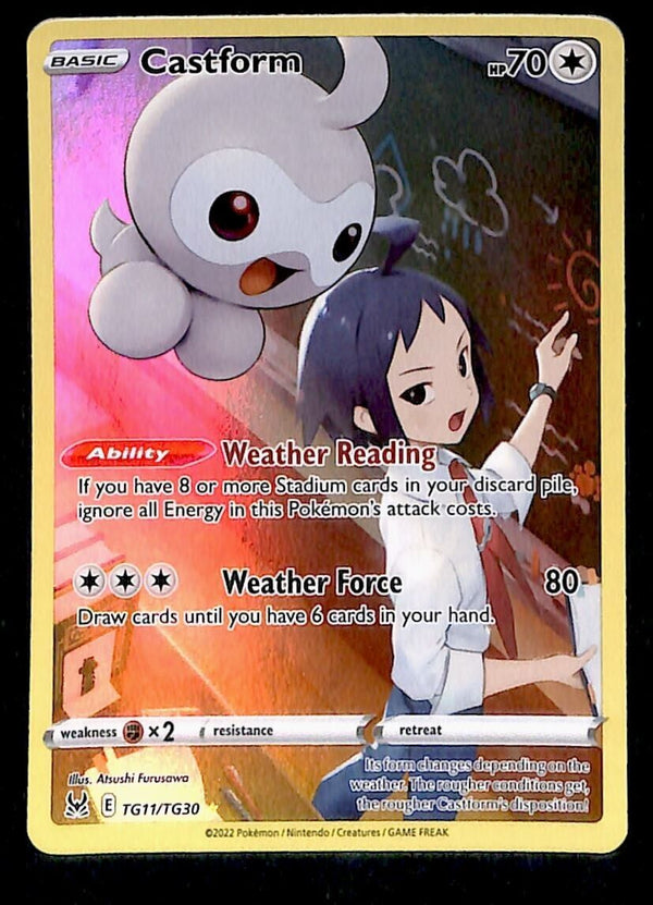 Castform Trainer Gallery Lost Origin TG11/TG30, NM Pokemon Card Castform Trainer Gallery Lost Origin TG11/TG30, NM Pokemon Card