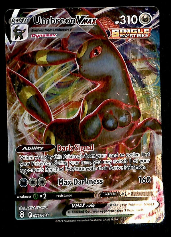 Umbreon Vmax Ultra Rare Evolving Skies 095/203, NM Pokemon Card Umbreon Vmax Ultra Rare Evolving Skies 095/203, NM Pokemon Card