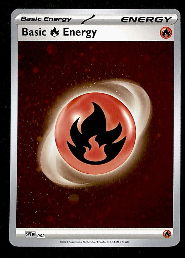 Fire Energy Reverse Holo 2023 SVE 002, NM Pokemon Card