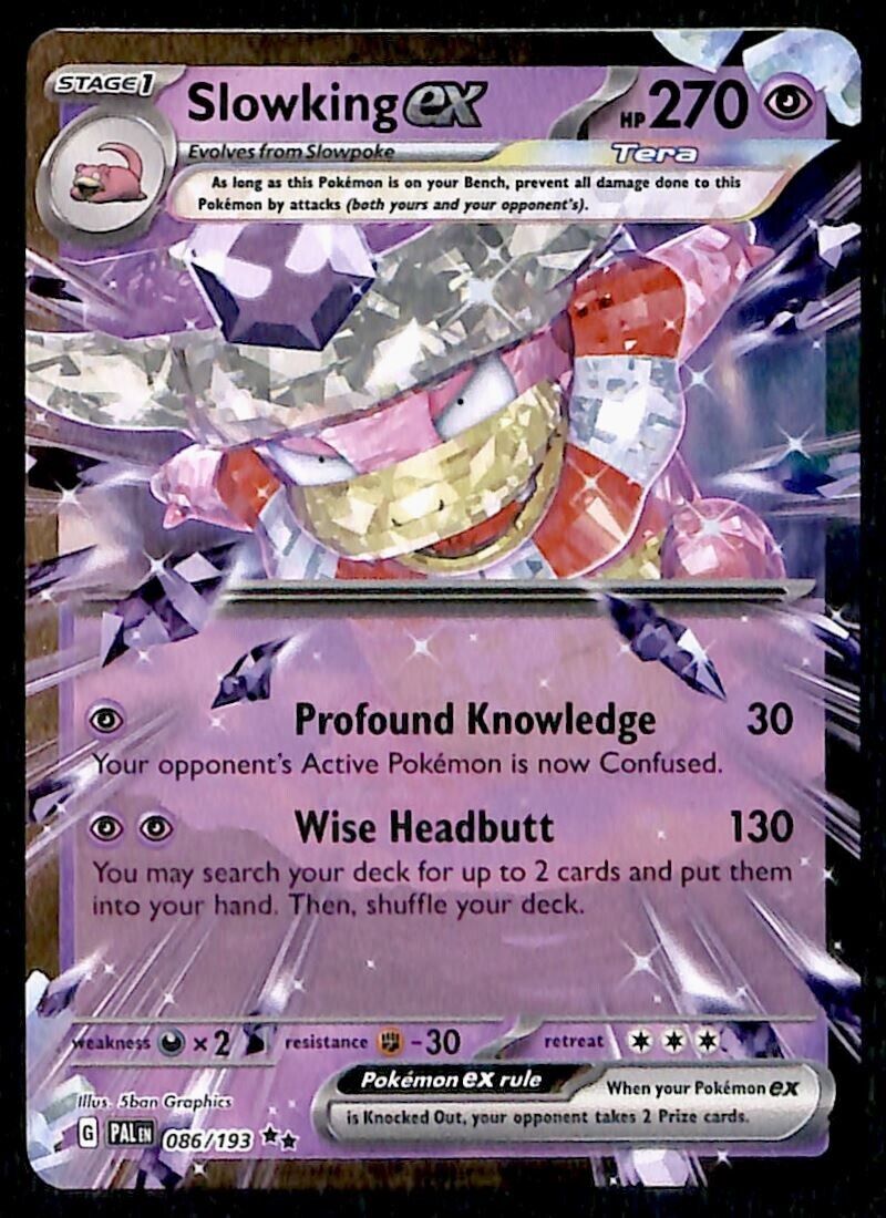 Slowking ex Paldea Evolved 086/193, NM Pokemon Card