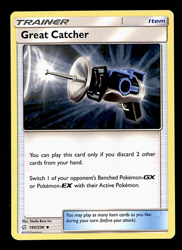 Great Catcher Trainer Common Unified Minds 192/236, NM Pokemon Card
