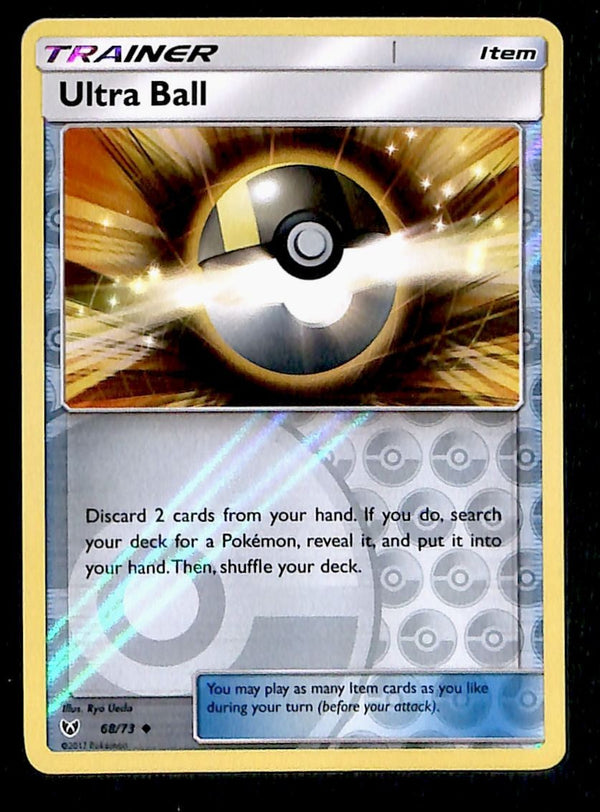 Ultra Ball Reverse Holo Shining Legends 68/73, NM Pokemon Card