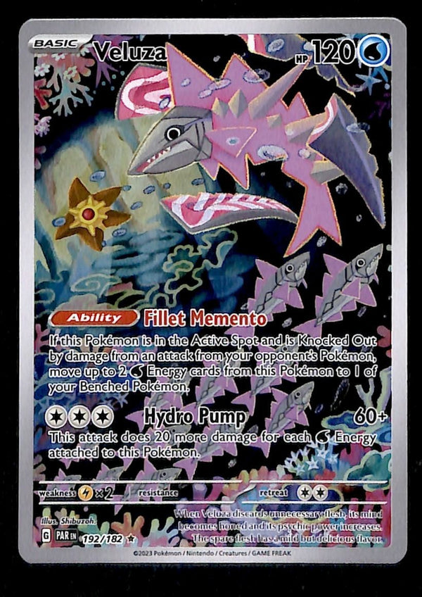 Veluza Illustration Rare Paradox Rift 192/182,NM Pokemon Card