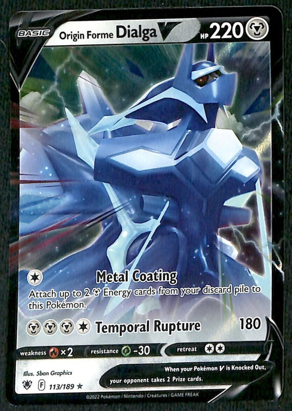 Dialga V Ultra Rare Astral Radiance 113/189, NM Pokemon Card