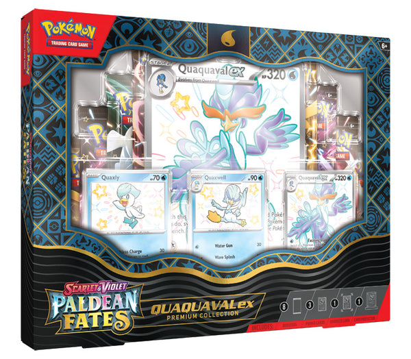 Paldean Fates Premium Collection Box – Meowscarada/Quaquaval/ Skeledirge