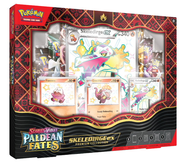 Paldean Fates Premium Collection Box – Meowscarada/Quaquaval/ Skeledirge