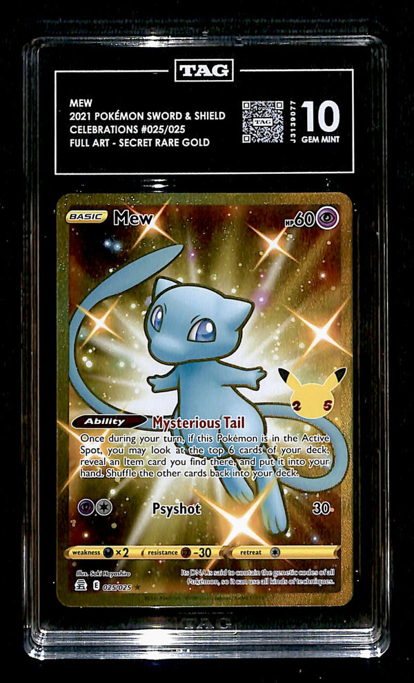 Mew Celebrations 025/025, TAG 10 Pokemon Card