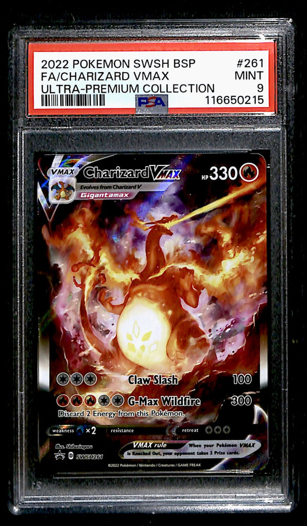 Charizard Vmax Promo SWSH261, PSA 9 Pokemon Card