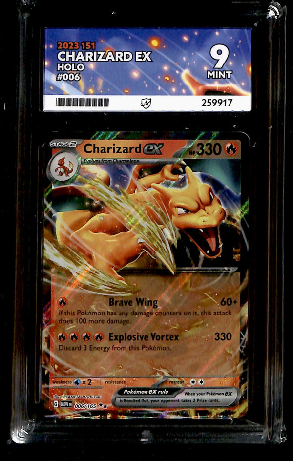 Charizard ex 151 006/165, ACE 9 Pokemon Card