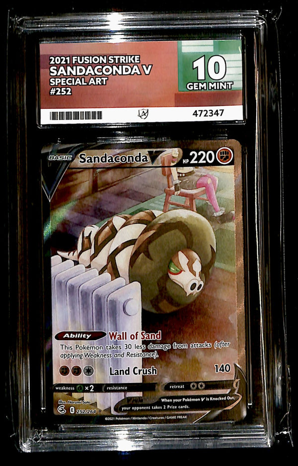 Sandaconda V Fusion Strike 252/264, ACE 10 Pokemon Card
