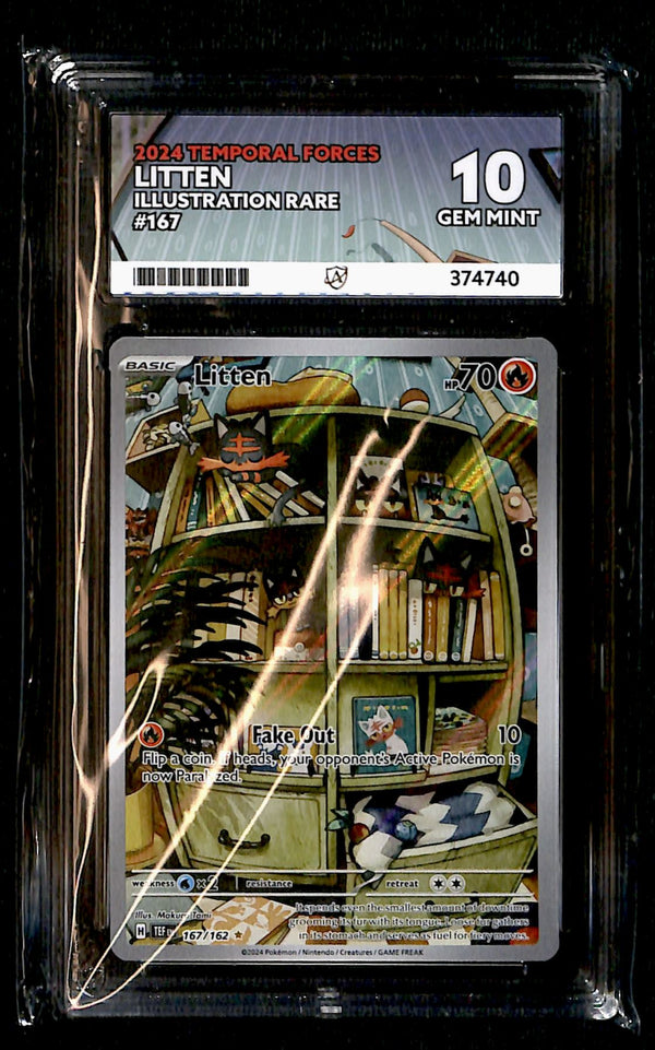 Litten Temporal Forces 167/162, ACE 10 Pokemon Card