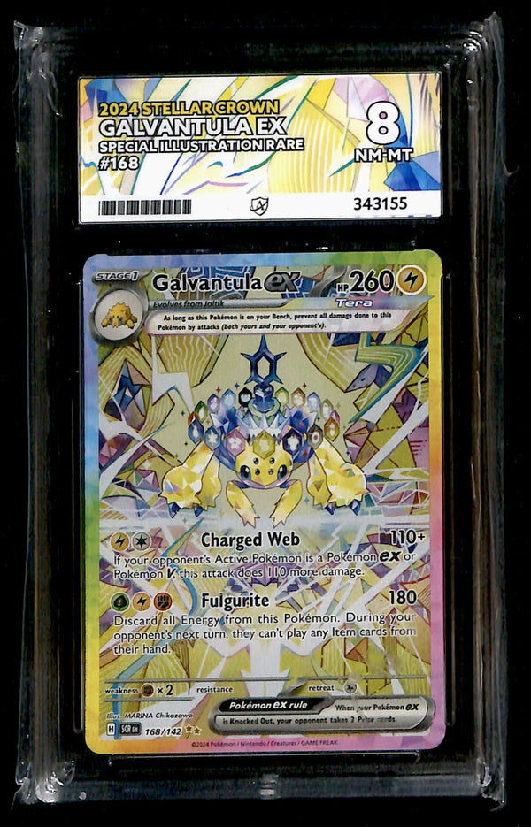 Galvantula ex Stellar Crown 168/142, ACE 8 Pokemon Card