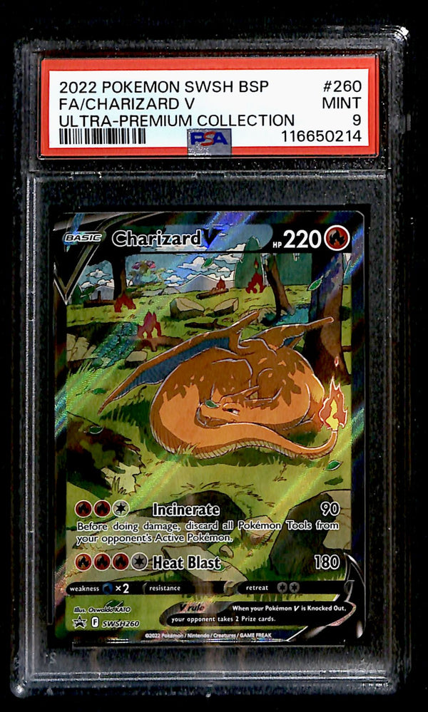 Charizard V Promo SWSH 260, PSA 9 Pokemon Card