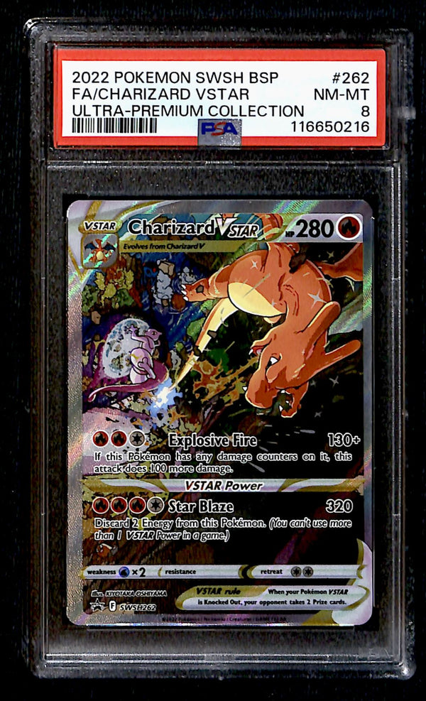 Charizard Promo SWSH 262, PSA 8 Pokemon Card