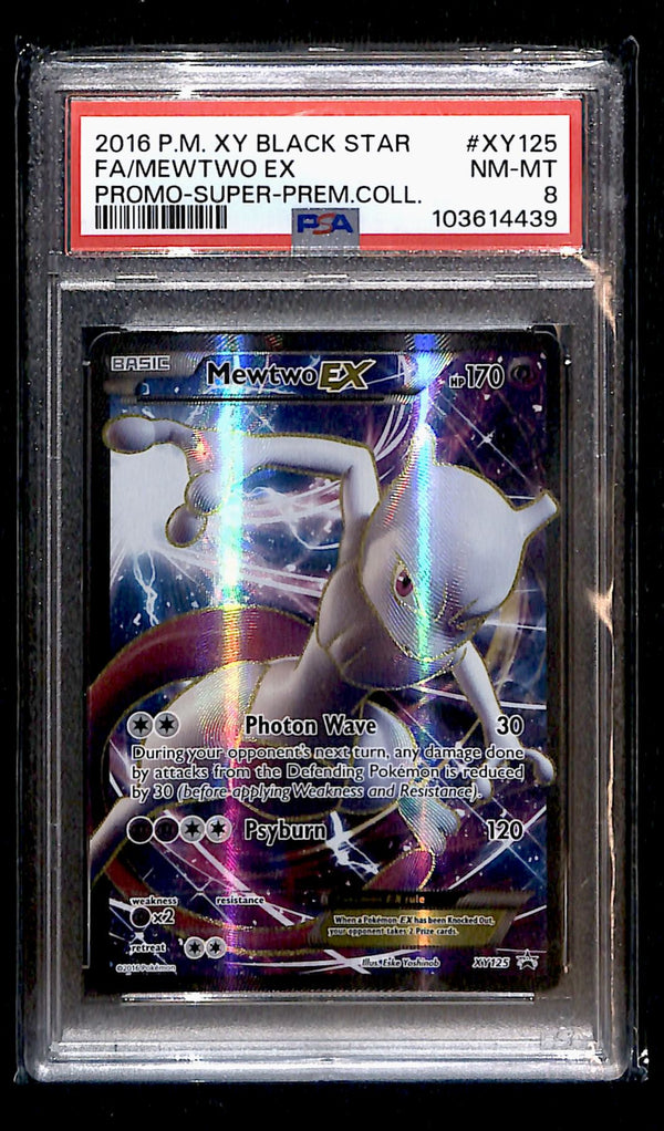 Mewtwo ex Promo XY 125, PSA 8 Pokemon Card