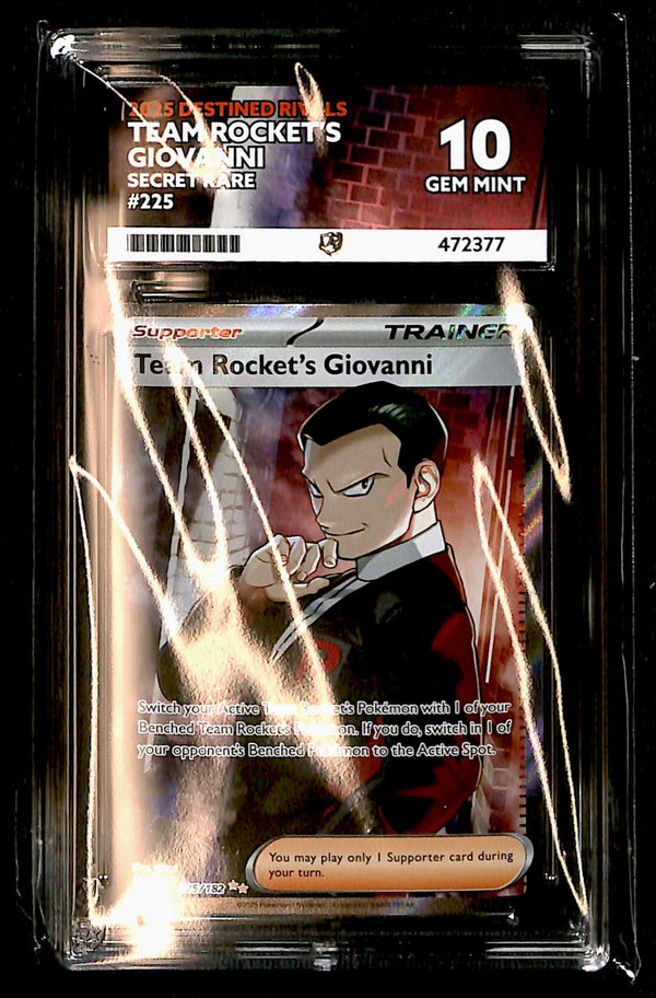 Team Rockets Giovanni Destined Rivals 225/182, ACE 10 Pokemon Card