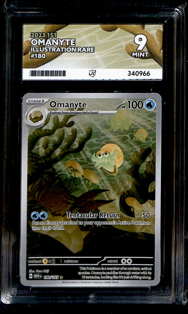 Omanyte 151 180/165, ACE 9 Pokemon Card