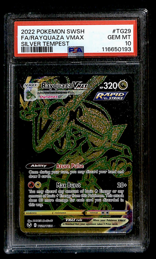 Rayquaza Silver Tempest TG29/TG30, PSA 10 Pokemon Card
