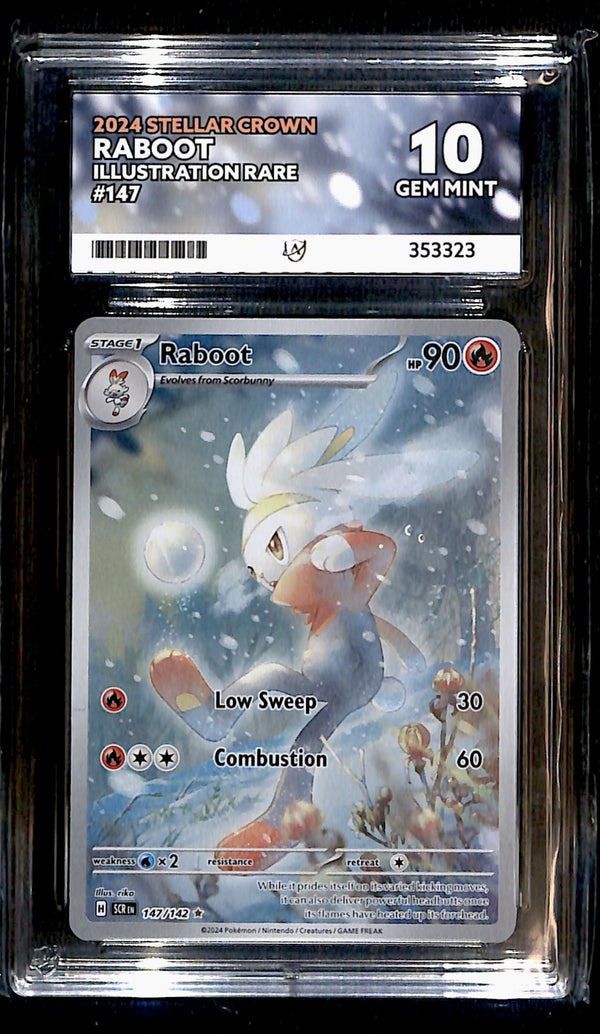 Raboot Stellar Crown 147/142, ACE 10 Pokemon Card