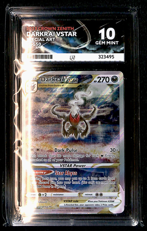 Darkrai Vstar Crown Zenith GG50/GG70, ACE 10 Pokemon Card