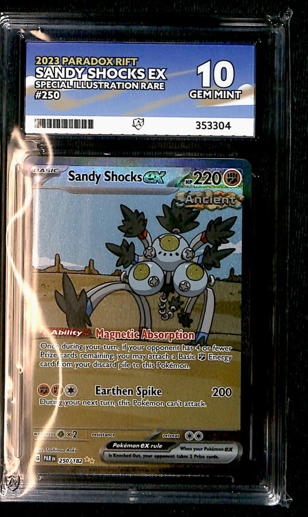 Sandy Shocks ex Paradox Rift 250/182, ACE 10 Pokemon Card