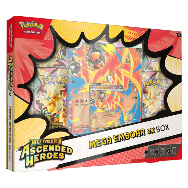 Mega Evolution Ascended Heroes - Mega Emboar ex Collection Box