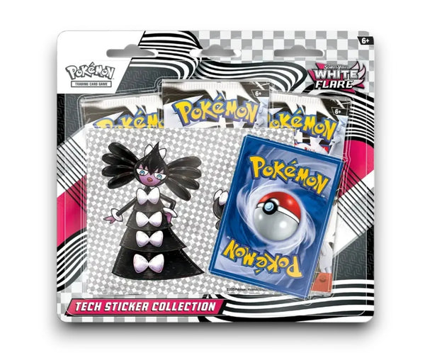 White Flare Tech Sticker Collection